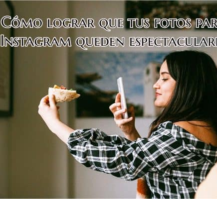 chica haciendo foto para instagram
