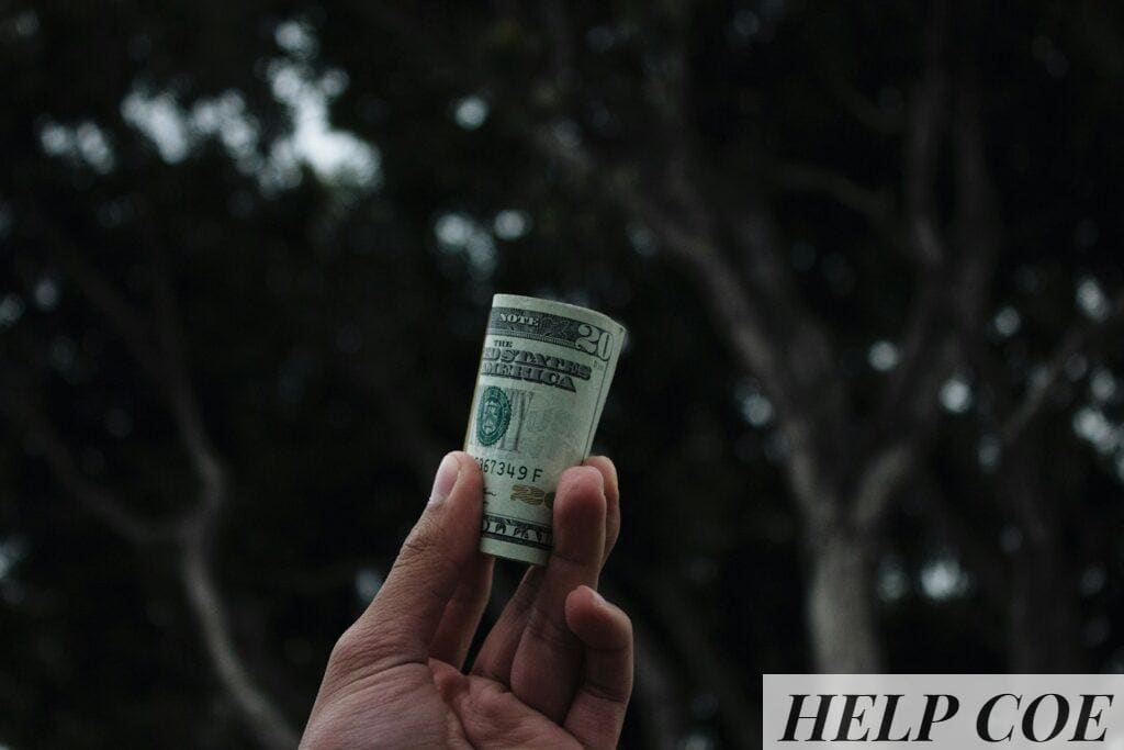 person holding U.S. dollar banknote