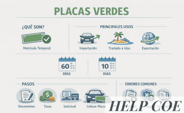 Placas verdes: qué son, cuándo se usan y cómo solicitarlas en la DGT html Copiar código