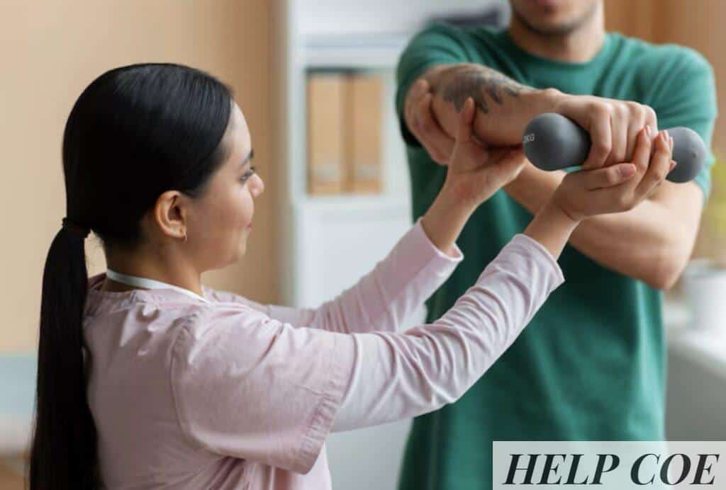centro de rehabilitación neurológica con paciente