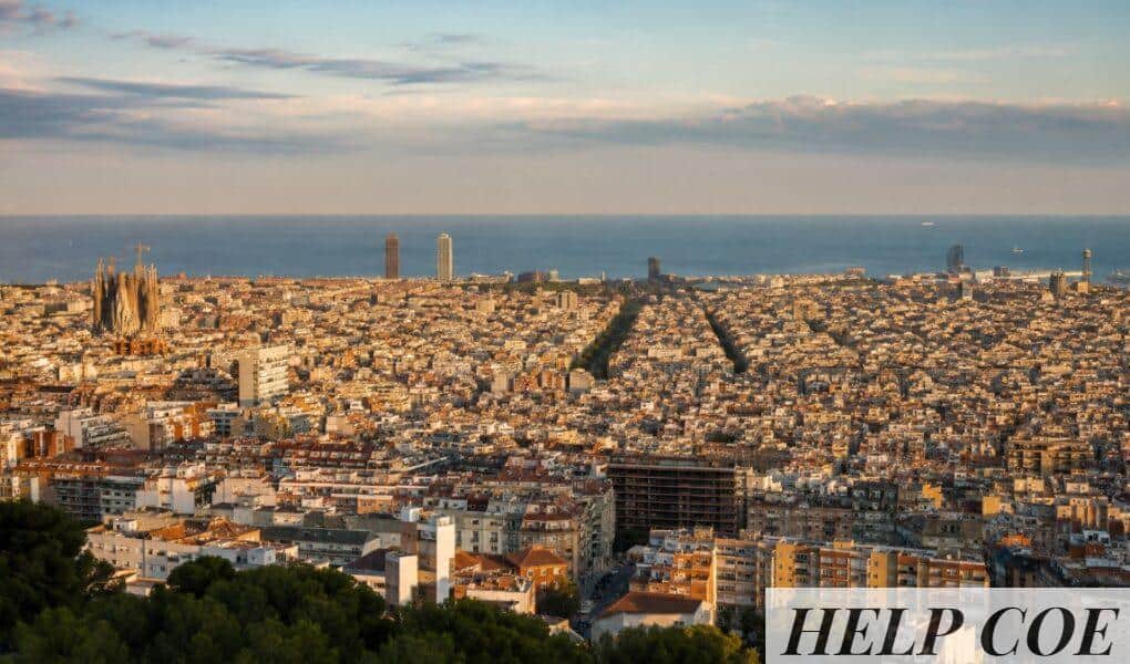 Vista de Barcelona para organizar una ruta por barrios