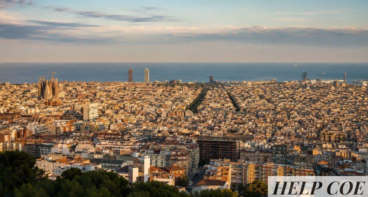 Vista de Barcelona para organizar una ruta por barrios